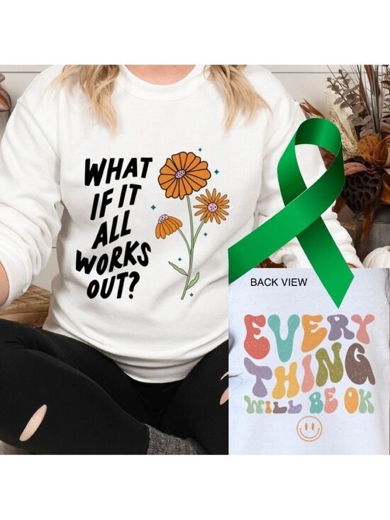 Hanes Tops - What if it all works out mental health crewneck sweatshirt oversized large